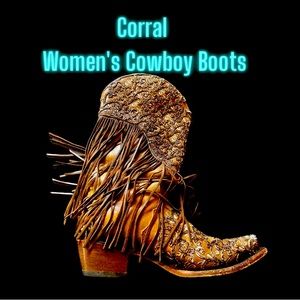 Fringed Corral Women's Cowboy Boots